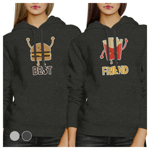 Hamburger And Fries BFF Pullover Hoodies Matching Gift Best Friends
