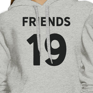 Friends Since Custom Years BFF Matching Grey Hoodies