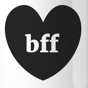 Bff Hearts BFF Matching White Mugs