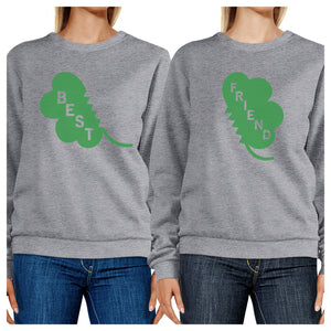 Best Friend Clover Funny Matching Sweatshirt For St Patricks Day - 365INLOVE