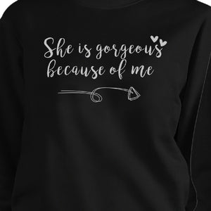 She Is Gorgeous Black Cute Matching Sweatshirts For Mothers Day - 365INLOVE