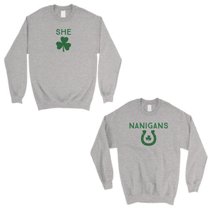 Shenanigans BFF Matching Sweatshirts Funny St Patrick's Day Gift