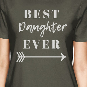 Best Daughter & Mother Ever Dark Grey Womens Matching Graphic Shirt - 365INLOVE