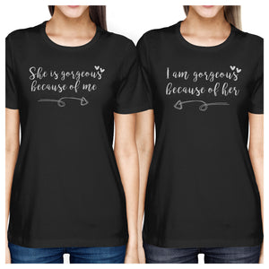 She Is Gorgeous Black Womens Matching T Shirts For Mom And Daughter - 365INLOVE