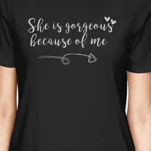 She Is Gorgeous Black Womens Matching T Shirts For Mom And Daughter - 365INLOVE