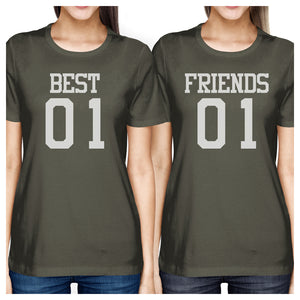 Best01 Friends04 BFF Matching Shirts Womens Best01 Friends04 Gifts