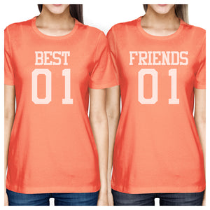 Best01 Friends08 BFF Matching Shirts Womens Best01 Friends08 Gifts