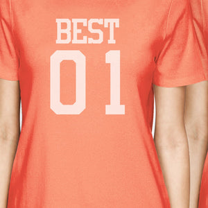 Best01 Friends08 BFF Matching Shirts Womens Best01 Friends08 Gifts