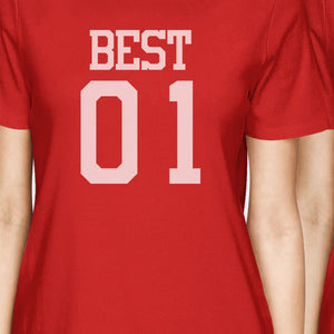 Best01 Friends06 BFF Matching Shirts Womens Best01 Friends06 Gifts