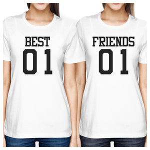 Best01 Friends02 BFF Matching Shirts Womens Best01 Friends02 Gifts