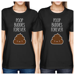 Poop Buddies BFF Matching Black Shirts