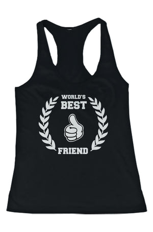 World's Best Friend Graphic Design Printed BFF Matching Tank Tops - 365INLOVE