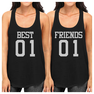 Best01 Friends01 BFF Matching Racerback Tank Tops