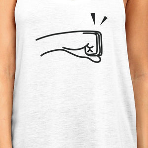 Fists Pound BFF Matching White Tank Tops