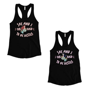 Mermaid To Be Besties Best Friend Matching Tank Tops For Womens