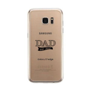 Dad Est 2017 Clear Phone Case - 365INLOVE