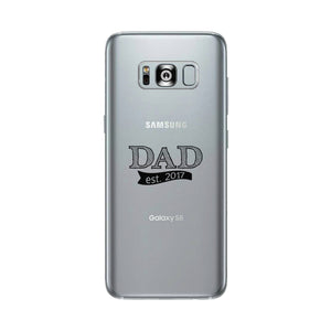 Dad Est 2017 Clear Phone Case - 365INLOVE