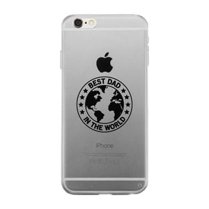 World Best Dad Clear Phone Case - 365INLOVE