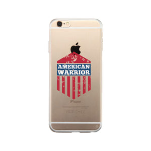 American Warrior Clear Phone Case - 365INLOVE