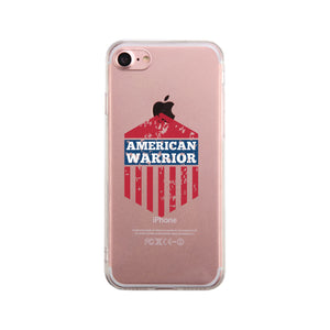 American Warrior Clear Phone Case - 365INLOVE