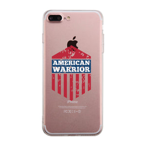 American Warrior Clear Phone Case - 365INLOVE