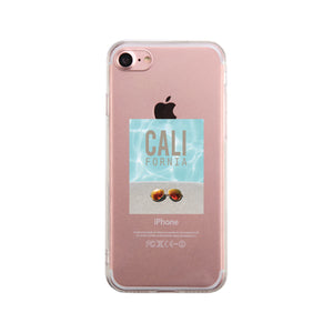 California Pool Sunglass Clear Phone Case - 365INLOVE