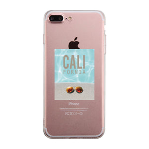 California Pool Sunglass Clear Phone Case - 365INLOVE