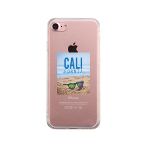 California Beach Sunglass Clear Phone Case - 365INLOVE