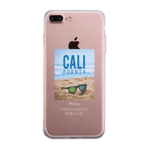 California Beach Sunglass Clear Phone Case - 365INLOVE