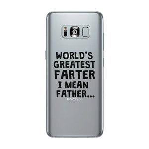 Farter I Mean Father Clear Case Hilarious Dads Gift For Fathers Day