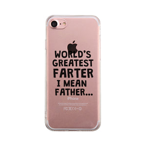 Farter I Mean Father Clear Case Hilarious Dads Gift For Fathers Day