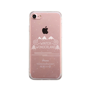 Winter Wonderland Clear Phone Case