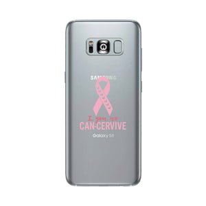 I You We Can-Cervive Breast Cancer Clear Phone Case