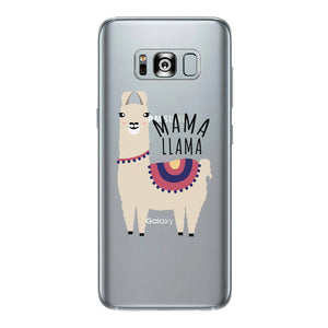 Mama Llama Clear Case Funny Mothers Day Gift For Moms Ultra Slim