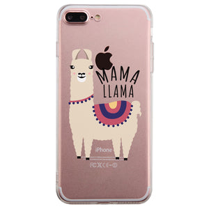 Mama Llama Clear Case Funny Mothers Day Gift For Moms Ultra Slim