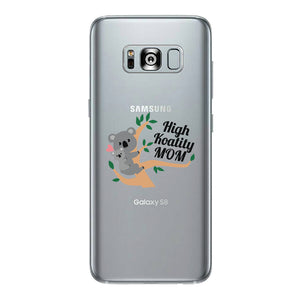 High Koality Mom Clear Case Unique Mom Gifts Transparent Phone Case