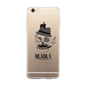 Deadly In Love Clear Case Cute Matching Phone Case for Couples