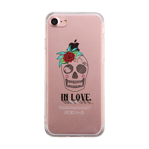 Deadly In Love Clear Case Cute Matching Phone Case for Couples