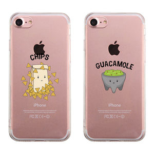 Chips & Guacamole Matching Phone Cases Transparent Best Friend Gift