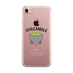 Chips & Guacamole Matching Phone Cases Transparent Best Friend Gift