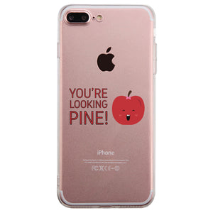 You're Ador-Apple & Looking Pine Matching Clear Phone Case