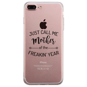 Mother Of The Year Clear Phone Case Funny Mother's Day Gift Ideas