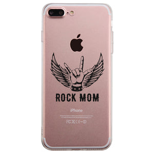 Rock Mom Phone Cover Best Mother's Day Gift Phone Cover Transparent