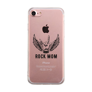 Rock Mom Phone Cover Best Mother's Day Gift Phone Cover Transparent