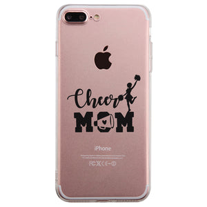 Cheer Mom Transparent Phone Cover Cute Mom Birthday Christmas Gift