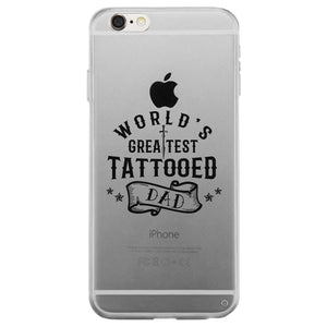 Greatest Tattooed Dad Clear Case Creative Friendly Supportive Gift