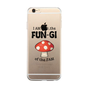 Fungi Dad Mushroom Clear Case Horrible Fun Fatherly Humor Dad Gift