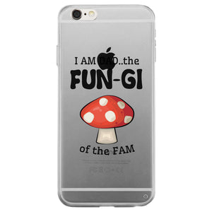 Fungi Dad Mushroom Clear Case Horrible Fun Fatherly Humor Dad Gift