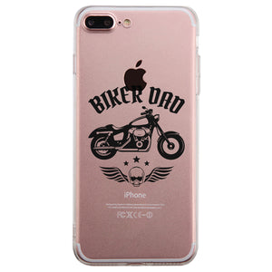 Biker Dad Clear Case Competitive Thoughtful Great Gift For Fathers