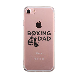 Boxing Dad Clear Case Cool Fun Rad Fathers Day Celebration Dad Gift